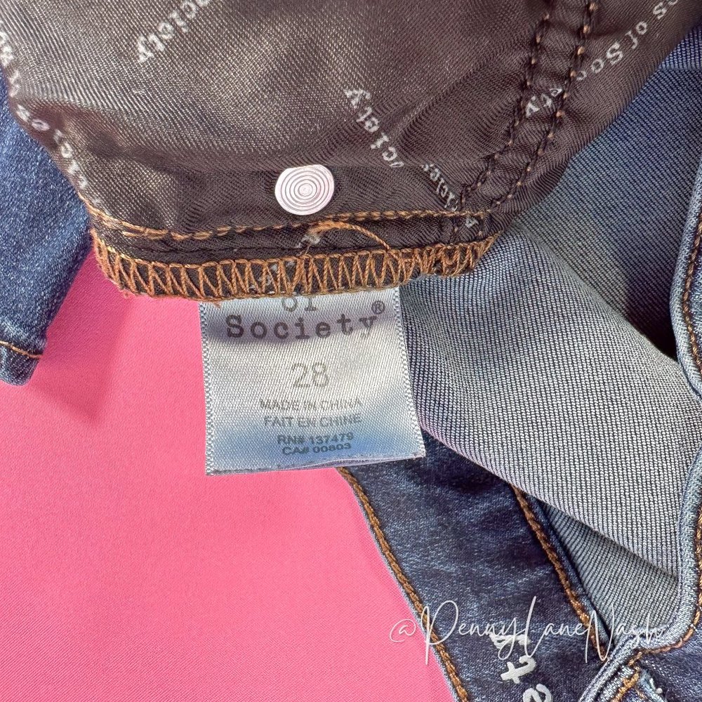 Articles of Society Mya Mid Rise Skinny Jeans Blue - Picture 7 of 13